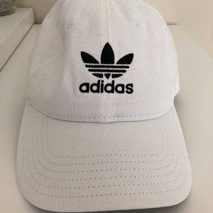 White Adidas hat